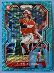 2021 Panini Prizm Jonathan India #26 RC TEAL WAVE Prizm Cincinnati Reds